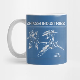 YF-19 Blueprint Mug